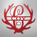 Custom Metal Wall Art - Personalized Deer Antler Monogram Sign