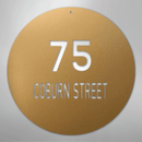 Custom Metal Sign - Personalized Round House Number Plaque