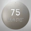 Custom Metal Sign - Personalized Round House Number Plaque