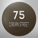 Custom Metal Sign - Personalized Round House Number Plaque