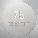 Custom Metal Sign - Personalized Round House Number Plaque