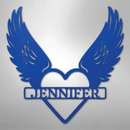 Custom Metal Wall Art - Angel Wing Remembrance Sign