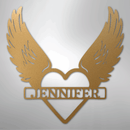 Custom Metal Wall Art - Angel Wing Remembrance Sign