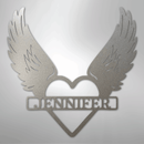 Custom Metal Wall Art - Angel Wing Remembrance Sign