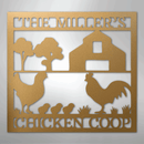 Custom Metal Wall Art - Homestead Chicken Coop Sign