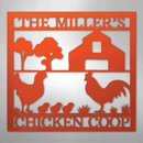 Custom Metal Wall Art - Homestead Chicken Coop Sign