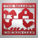 Custom Metal Wall Art - Homestead Chicken Coop Sign