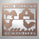 Custom Metal Wall Art - Homestead Chicken Coop Sign