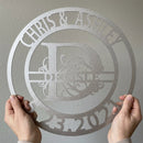Custom Metal Wall Art - Personalized Split Letter Name Sign