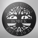 Custom Metal Wall Art - Personalized Tree of Life Sign