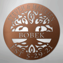 Custom Metal Wall Art - Personalized Tree of Life Sign