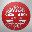 Custom Metal Wall Art - Personalized Tree of Life Sign