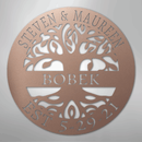 Custom Metal Wall Art - Personalized Tree of Life Sign