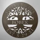 Custom Metal Wall Art - Personalized Tree of Life Sign