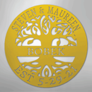 Custom Metal Wall Art - Personalized Tree of Life Sign