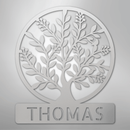 Custom Metal Wall Art - Personalized Tree of Life Name Monogram Sign