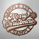 Custom Metal Wall Art - Personalized Christmas Monogram Sign