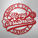 Custom Metal Wall Art - Personalized Christmas Monogram Sign