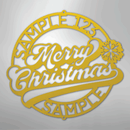 Custom Metal Wall Art - Personalized Christmas Monogram Sign