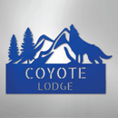 Custom Metal Wall Art - Personalized Coyote Sign
