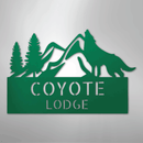 Custom Metal Wall Art - Personalized Coyote Sign