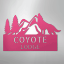 Custom Metal Wall Art - Personalized Coyote Sign
