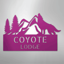 Custom Metal Wall Art - Personalized Coyote Sign