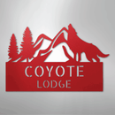 Custom Metal Wall Art - Personalized Coyote Sign