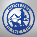 Custom Metal Wall Art - Personalized Deer Hunter Monogram Sign