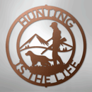 Custom Metal Wall Art - Personalized Deer Hunter Monogram Sign