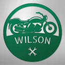 Custom Metal Wall Art - Personalized Biker Monogram Sign