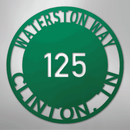 Custom Metal Sign - Personalized Circle Address Plaque