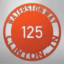 Custom Metal Sign - Personalized Circle Address Plaque