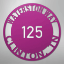 Custom Metal Sign - Personalized Circle Address Plaque