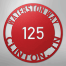Custom Metal Sign - Personalized Circle Address Plaque