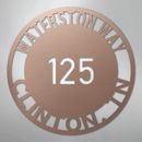 Custom Metal Sign - Personalized Circle Address Plaque