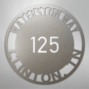 Custom Metal Sign - Personalized Circle Address Plaque