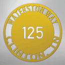 Custom Metal Sign - Personalized Circle Address Plaque
