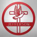 Custom Metal Wall Art - Personalized Cross and Dove Monogram Sign