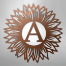 Custom Metal Wall Art - Personalized Sunflower Sign
