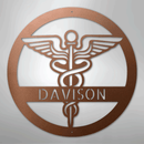 Custom Metal Wall Art - Personalized Registered Nurse Sign