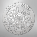 Custom Metal Wall Art - Personalized Floral Name Sign