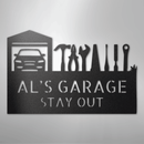 Custom Metal Wall Art - Personalized Garage Sign