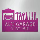 Custom Metal Wall Art - Personalized Garage Sign