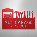 Custom Metal Wall Art - Personalized Garage Sign
