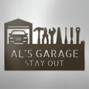 Custom Metal Wall Art - Personalized Garage Sign