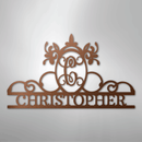 Custom Metal Wall Art - Personalized Monogram Sign