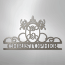 Custom Metal Wall Art - Personalized Monogram Sign