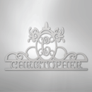 Custom Metal Wall Art - Personalized Monogram Sign