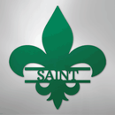 Custom Metal Wall Art - Personalized Fleur De Lis Monogram Plaque